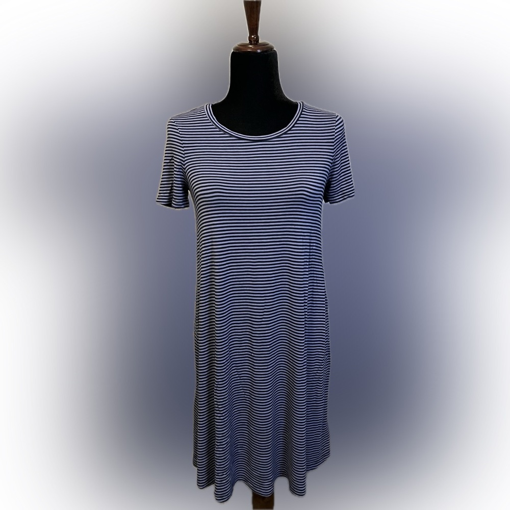 GAP Striped Blue T- Shirt Dress size XS - Picture 5 of 16